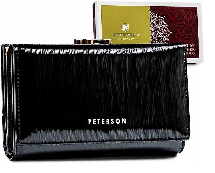PETERSONⓇ Geldbörse Damen Brieftasche Leder Portmonee günstig online kaufen