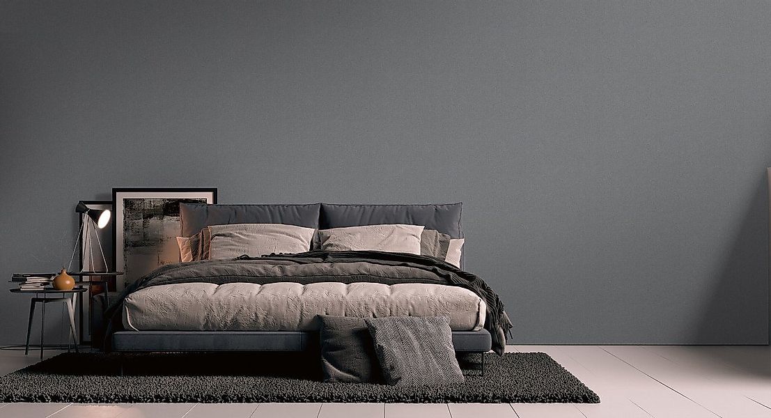 living walls Vliestapete Stories of Life Vliestapete Grau Anthrauit Uni-Tap günstig online kaufen