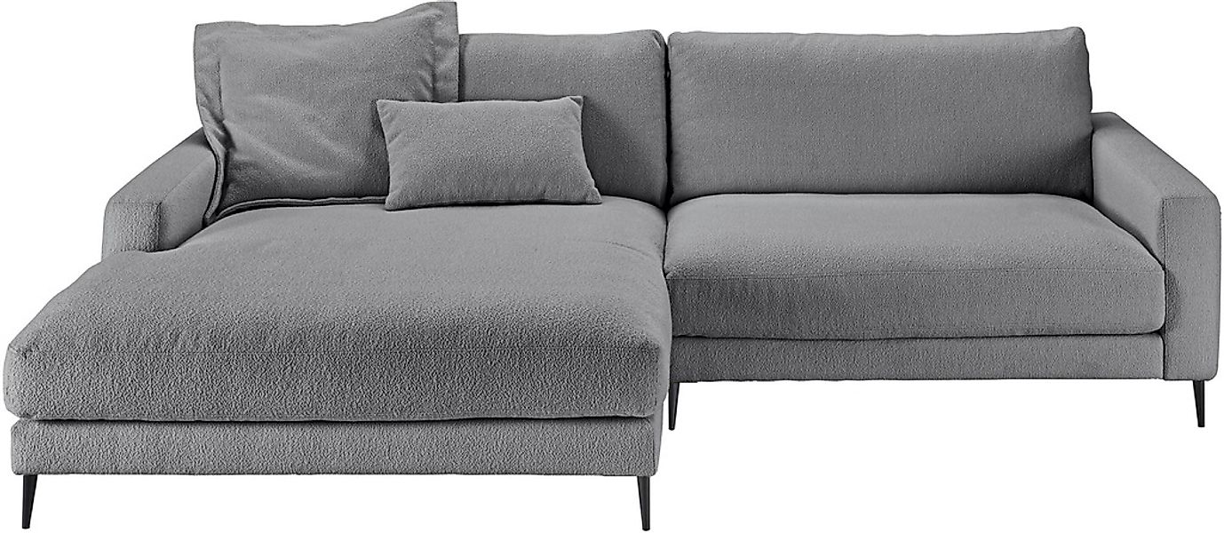 Home affaire Ecksofa "Downtown, B/T/H: 272/190/84 cm L-Form" weicher Sitzko günstig online kaufen