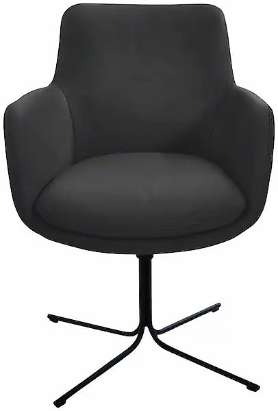 K+W Komfort & Wohnen Drehstuhl »Pego« () filigranem 4-Fuß-Gestell in schwar günstig online kaufen