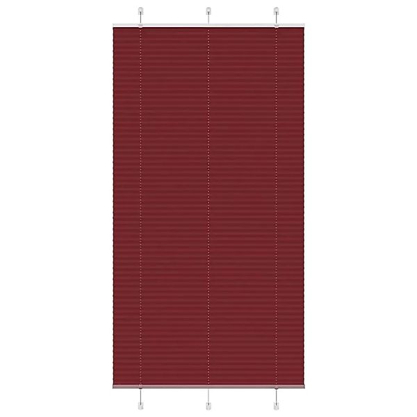 vidaXL Plissee Bordeauxrot 105x200 cm Stoffbreite 104,4 cm Polyester 401526 günstig online kaufen