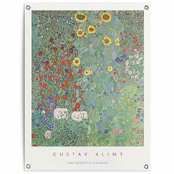 Reinders Poster "Gustav Klimt - Sonnenblumen", Outdoor für Garten oder Balk günstig online kaufen