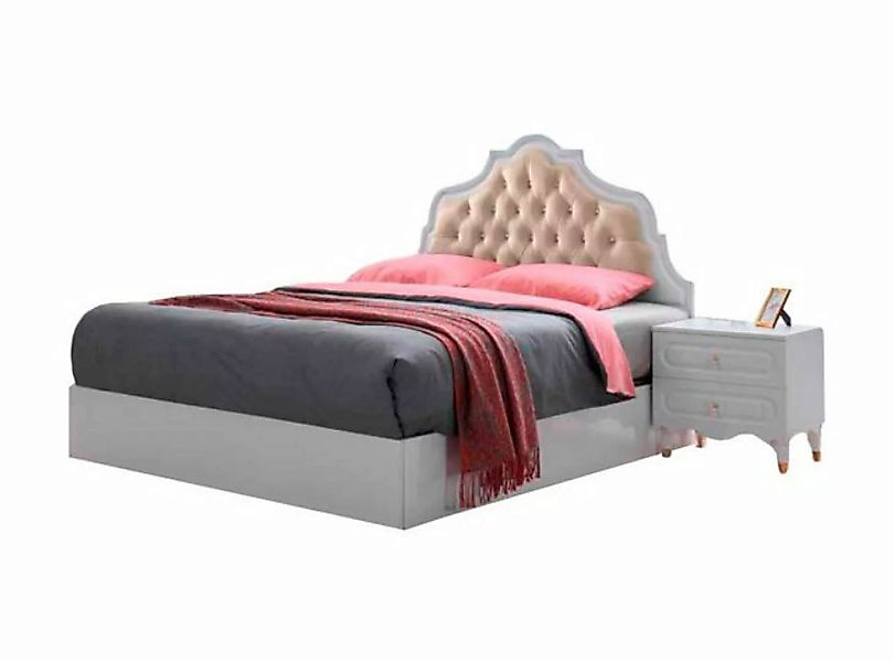 JVmoebel Bett Einfarbig Bett Klassisch Schlafzimmer Rechteckig Doppelbett W günstig online kaufen