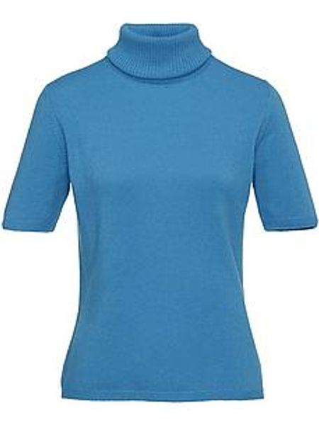Rollkragen-Pullover aus 100% Premium-Kaschmir Peter Hahn Cashmere blau günstig online kaufen
