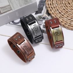 Eyecatcher Lederarmband Wickinger Axt Silber Bronze günstig online kaufen