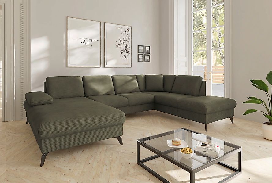 sit&more Wohnlandschaft "Morris Jubi U-Form, B: 300 cm" mit Armteilfunktion günstig online kaufen