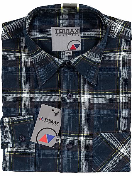 Terrax Workwear Flanellhemd "Bekleidung 81032-7400 Flanellhemd 105 cm" günstig online kaufen