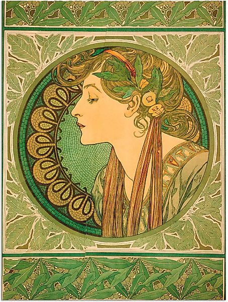 Artland Wandbild "Lorbeer. 1921", Frau, (1 St.), als Alubild, Outdoorbild, günstig online kaufen
