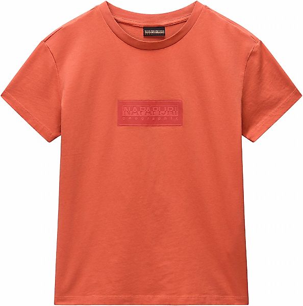 Napapijri Kurzarmshirt "S-BOX LOGO SS W 1 A69 LANGOUSTINO A69", Mit Rundhal günstig online kaufen