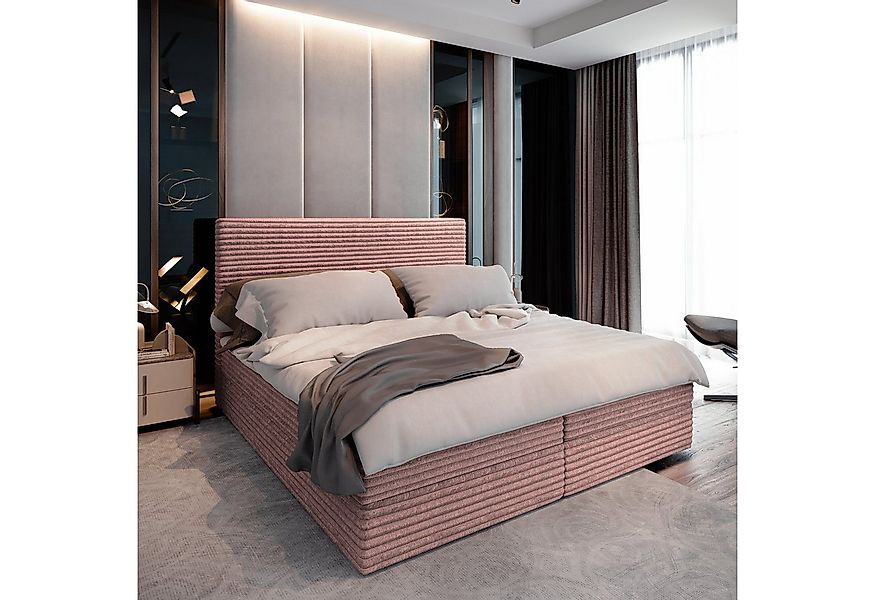 Masseno Boxbett PISA 160x200 cm mit Bonell Matratze und Topper günstig online kaufen