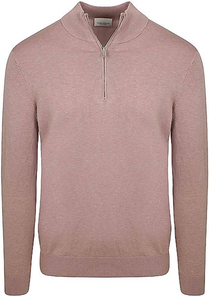 Profuomo Half Zip Pullover Luxury Basic Rosa - Größe M günstig online kaufen