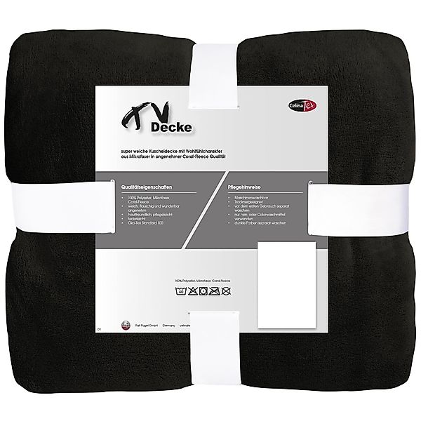 Wohndecke TV Decke Kuscheldecke Sofadecke Fleece 150x200cm braun, CelinaTex günstig online kaufen