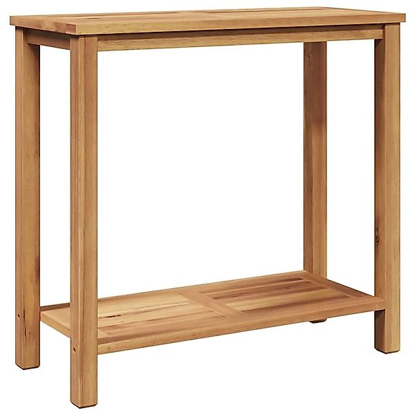 vidaXL Couchtisch mit Speicher Braun 85 x 35 x 75 cm Teak-Massivholz 420023 günstig online kaufen