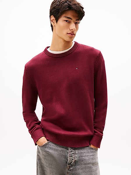 Tommy Jeans Rundhalspullover, Slim fit mit Rundhalsausschnitt günstig online kaufen