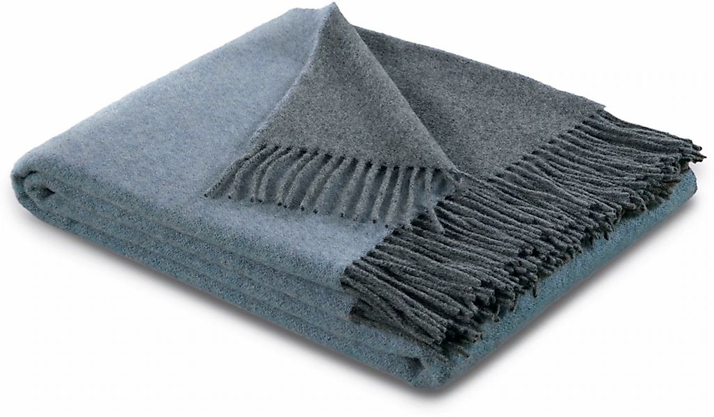 Biederlack Plaid "Soft Impression im Doubleface-Look" Wolle-Kaschmir-Mix günstig online kaufen