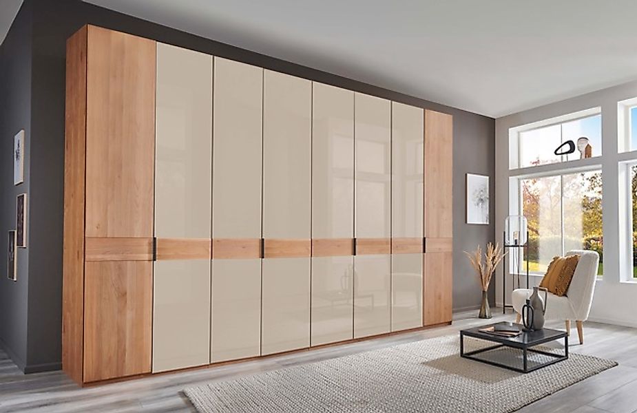 WIEMANN Kleiderschrank "Cardiff, Massivholztüren in Kombination mit Glas- o günstig online kaufen