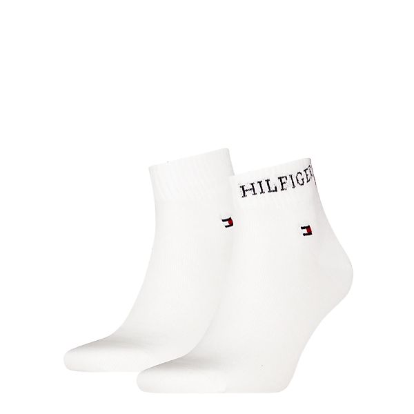 Tommy Hilfiger Kurzsocken "TH MEN QUARTER 2P HILFIGER TAB", (2 Paar), Logo- günstig online kaufen