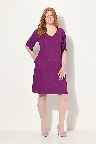 Ulla Popken Cocktailkleid Midikleid A-Linie Glitter günstig online kaufen