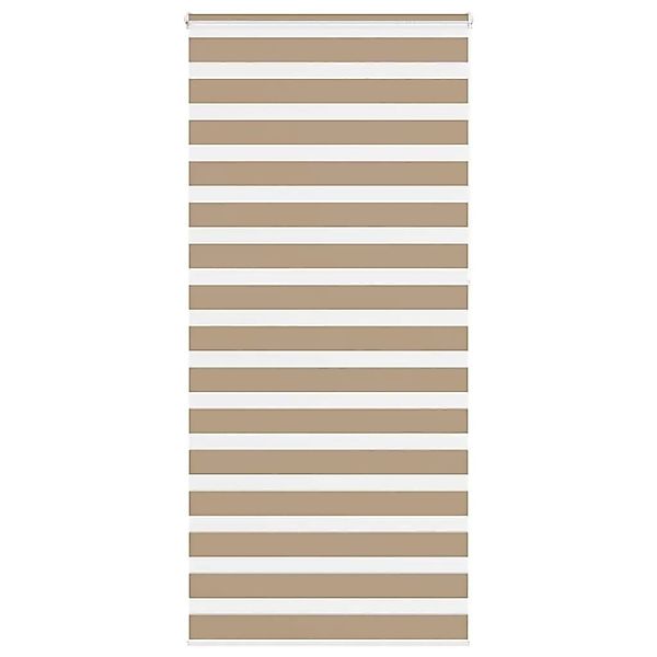 vidaXL Doppelrollo Sandbraun 105x230 cm Stoffbreite 100,9 cm Polyester 4014 günstig online kaufen