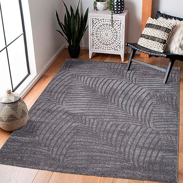 Carpet City Teppich "Friseé-Teppich FANCY 648" rechteckig 12 mm Höhe Läufer günstig online kaufen