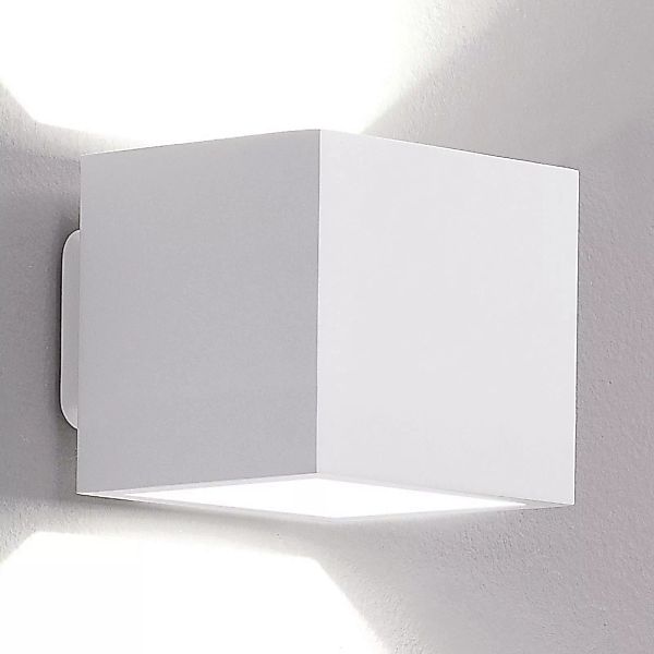 ICONE Cubò LED-Wandleuchte, 10 W, weiß günstig online kaufen