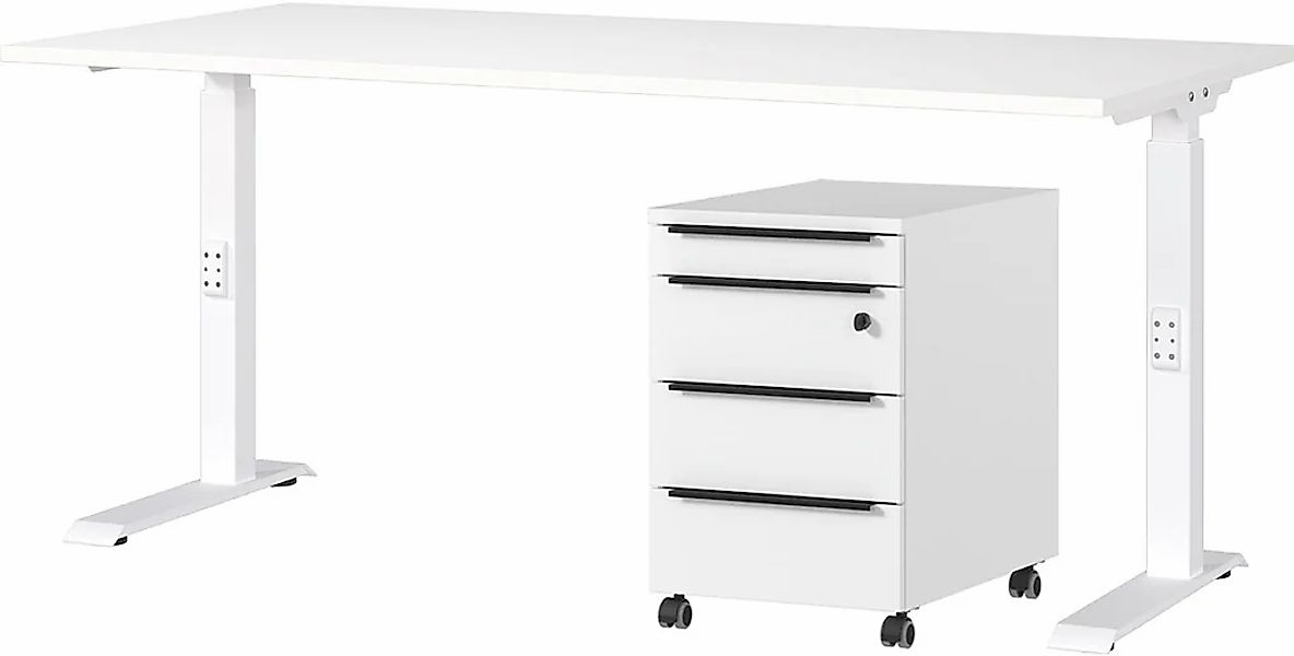 GERMANIA Büromöbel-Set "Mailand" 2 Stk. tlg. inkl. Schreibtisch und Rollcon günstig online kaufen