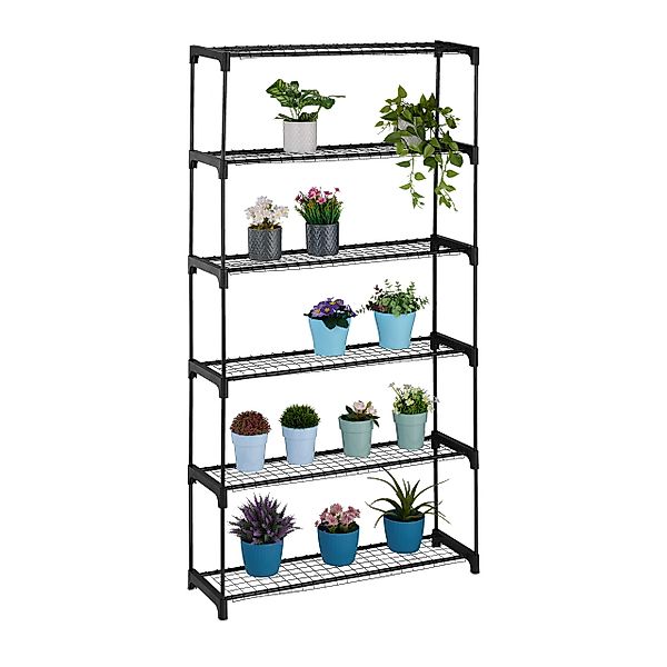 relaxdays Blumenständer Blumenregal Metall 6 Ebenen günstig online kaufen