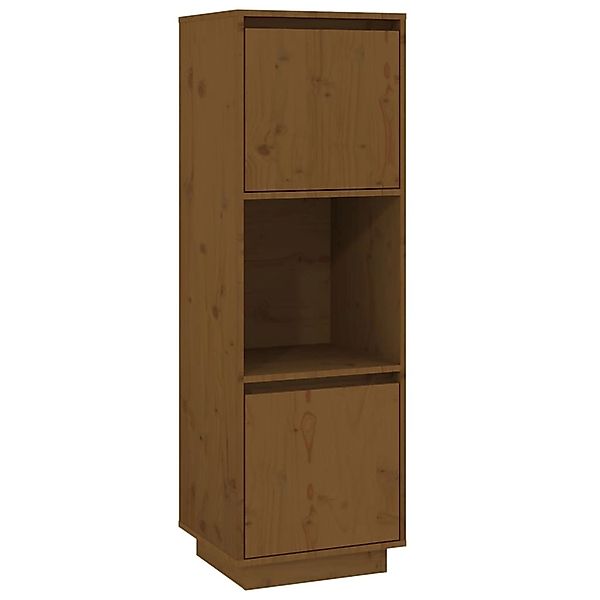 vidaXL Highboard Honigbraun 38x35x117 cm Massivholz Kiefer 814362 günstig online kaufen