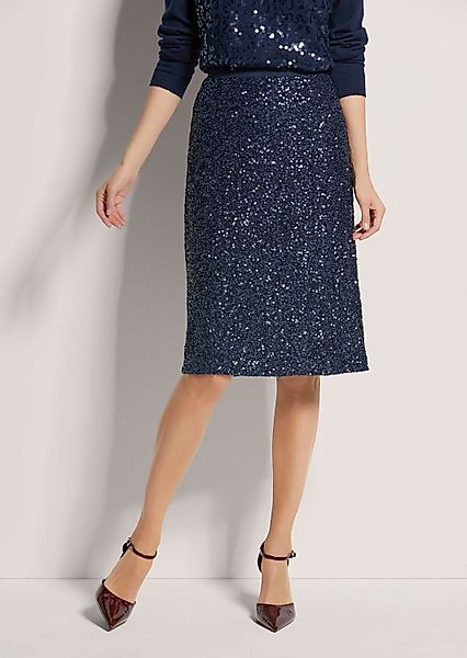 MADELEINE Midirock Schlanker Pencil-Skirt mit Wendepailletten günstig online kaufen