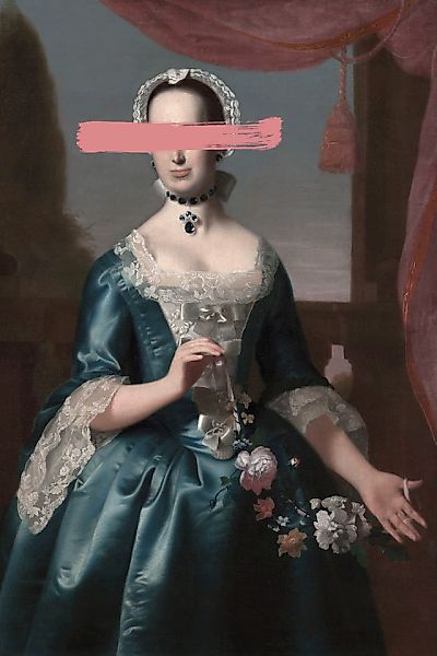 queence Acrylglasbild »Frau mit Farbklecks« Bilder von Frauen   Formen   Fr günstig online kaufen