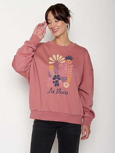 GreenBomb Sweatshirt Core Les Fleurs (1) 100% Organic Cotton, GOTS, weit ge günstig online kaufen