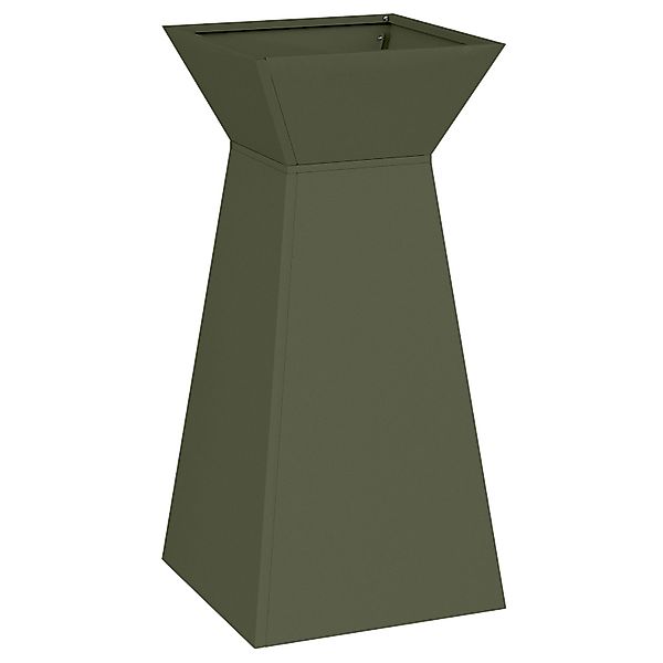 vidaXL Blumentopf Pflanzenständer Olivgrün Metall 35 günstig online kaufen