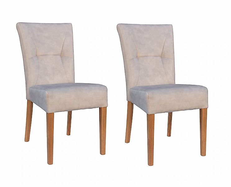 Home affaire 4-Fußstuhl "Henry" (Set) 2 Stk.Sitz und Rücken gepolstert günstig online kaufen