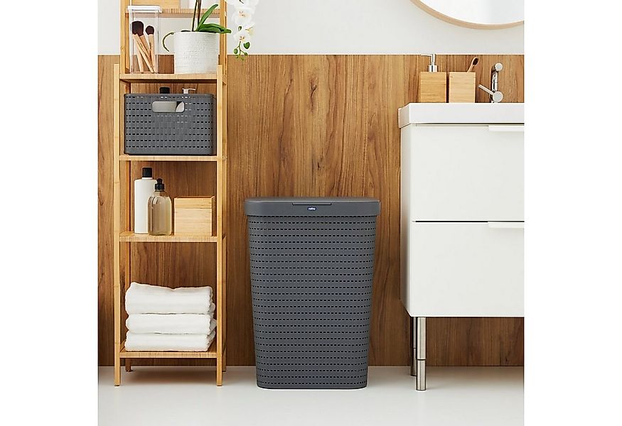 ROTHO Wäschekorb Country Set 2tlg. bestehend aus Korb 40l und Sammler 55l m günstig online kaufen