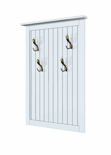 Home affaire Garderobenpaneel "Juventus" 1 Stk. tlg. aus massiver Kiefer, 4 günstig online kaufen