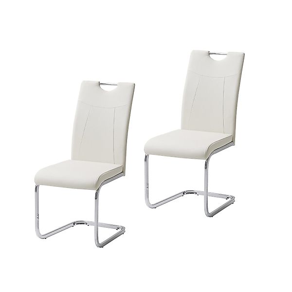 HTI-Living Esszimmerstuhl Esszimmerstuhl Beige Kunstleder Kelly günstig online kaufen