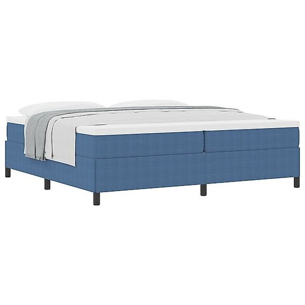 vidaXL Bett Bettgestell Blau 200x200 cm Corduroy Stoff (1-tlg) günstig online kaufen