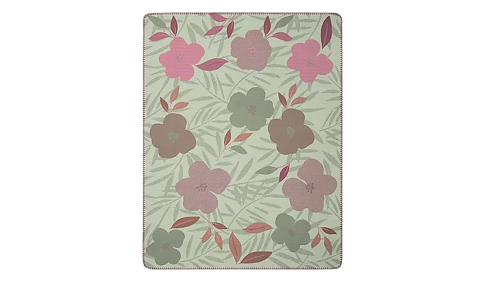 Biederlack Wohndecke  Happy Sakura ¦ mehrfarbig ¦ Baumwollmischgewebe ¦ Maß günstig online kaufen