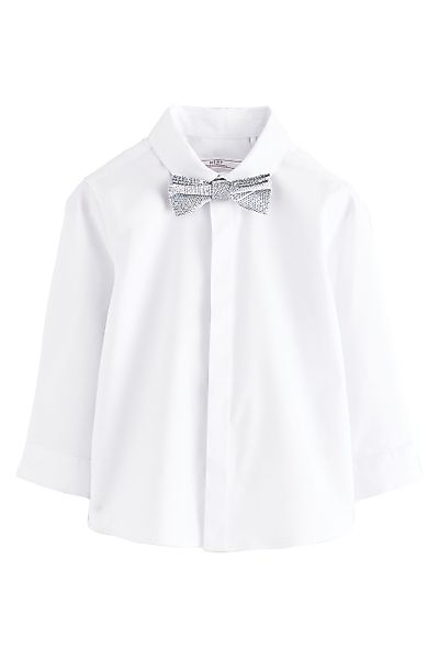 Next Langarmhemd Hemd und Fliege, Set günstig online kaufen