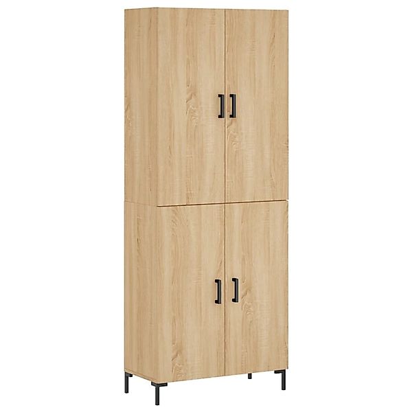 vidaXL Highboard Sonoma-Eiche 69,5x34x180 cm Holzwerkstoff 3195678 günstig online kaufen