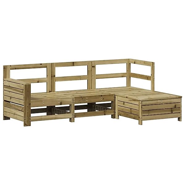 vidaXL 4-Tlg Garten-Sofagarnitur Kiefernholz Imprägniert 3250771 günstig online kaufen