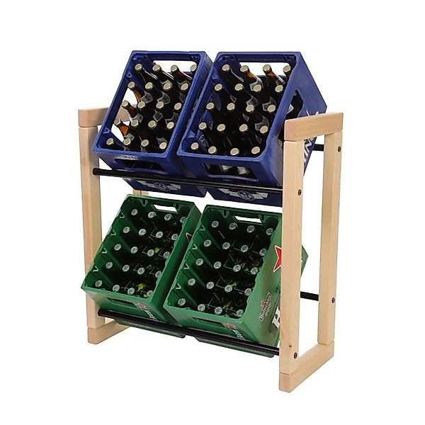 PROREGAL® Küchenregal Getränkekistenregal HARZ Holz günstig online kaufen