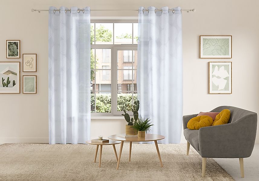 my home Gardine BELEM, Ösen (1 günstig online kaufen