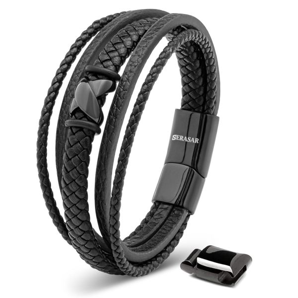SERASAR Lederarmband "Flake" für Herren, mit günstig online kaufen