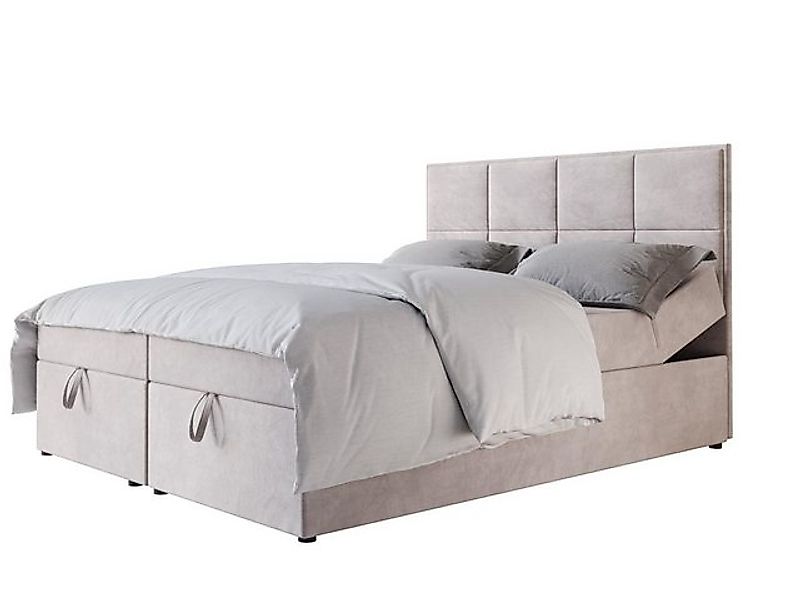 Compleo Boxspringbett Bett mit verstellbarem Rückenlehne ROMO, Bonell, Topp günstig online kaufen
