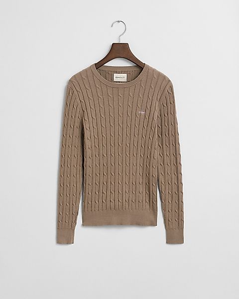 Gant Strickpullover STRETCH COTTON CABLE C-NECK günstig online kaufen