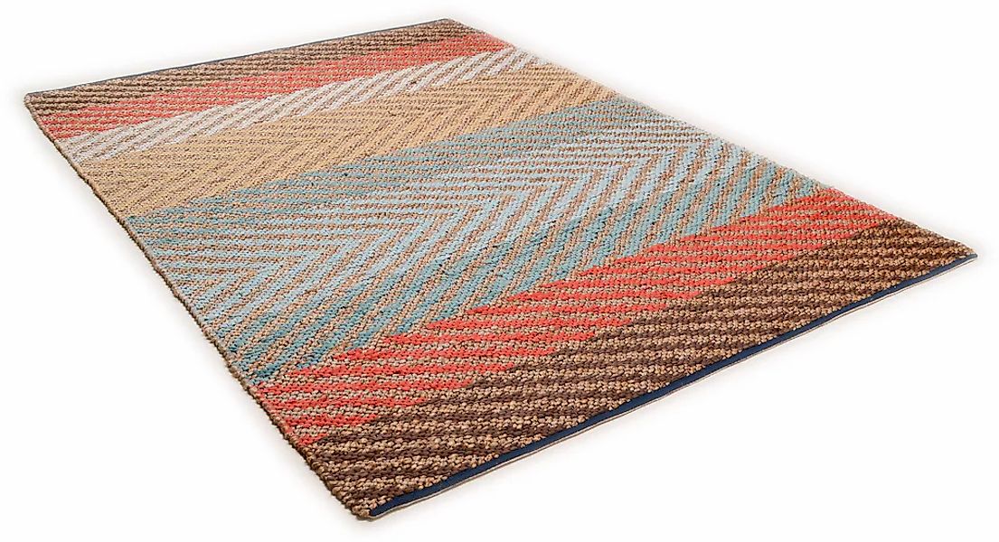 TOM TAILOR HOME Teppich "Pastel Stripe" rechteckig 7 mm Höhe Flachgewebe, h günstig online kaufen