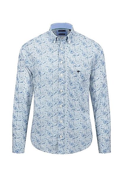 FYNCH-HATTON Langarmhemd Premium Flower Prints, B.D., 1/1 cloud blue günstig online kaufen