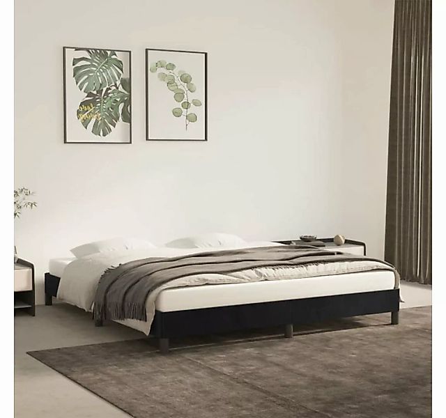 furnicato Bett Bettgestell Schwarz 180×200 cm Samt günstig online kaufen