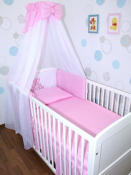 Primawela Babybettwäsche Baby Bettset -5-6 teiliges Set mit Chiffon Himmel günstig online kaufen